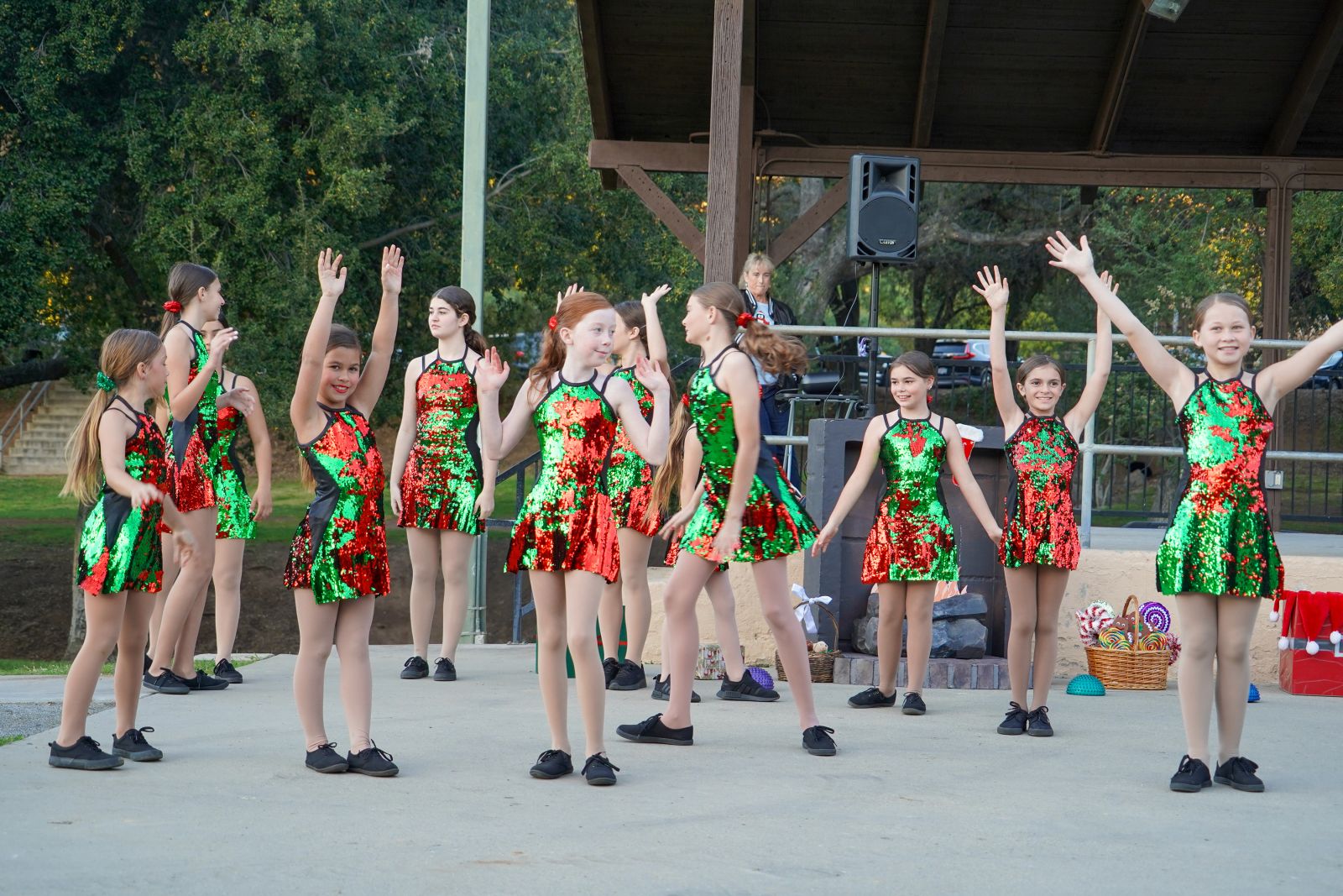 RJAD Dancers performing at the San Diego Country Estates Holiday Fair at Ramona Oaks Park